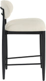 Riccio Performance Fabric Upholstered Counter Stool — 11049-C - Beige - 11049Beige-C alternate view 3