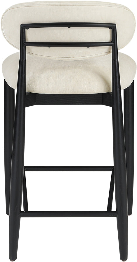Riccio Performance Fabric Upholstered Counter Stool — 11049-C - Beige - 11049Beige-C alternate view 4