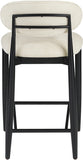 Riccio Performance Fabric Upholstered Counter Stool — 11049-C - Beige - 11049Beige-C alternate view 4
