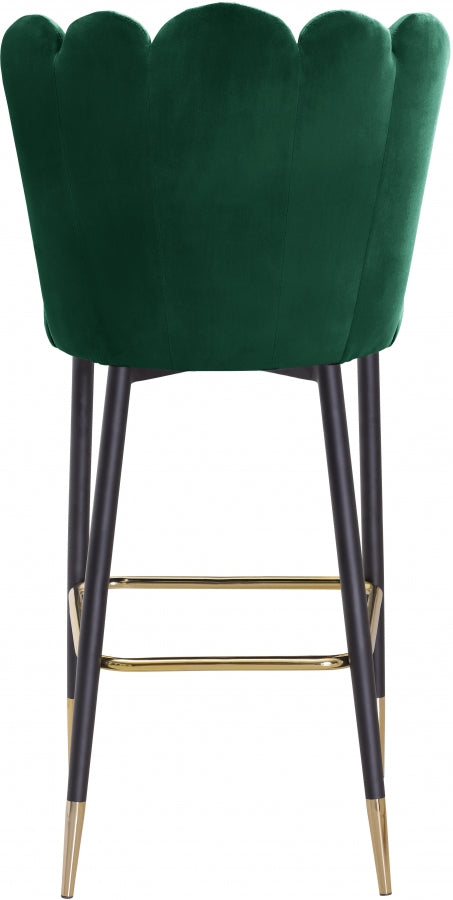 Lily Velvet Upholstered Bar Stool — 961-C - Green - 961Green-C alternate view 3