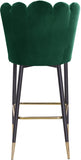Lily Velvet Upholstered Bar Stool — 961-C - Green - 961Green-C alternate view 3