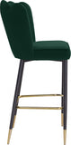 Lily Velvet Upholstered Bar Stool — 961-C - Green - 961Green-C alternate view 4