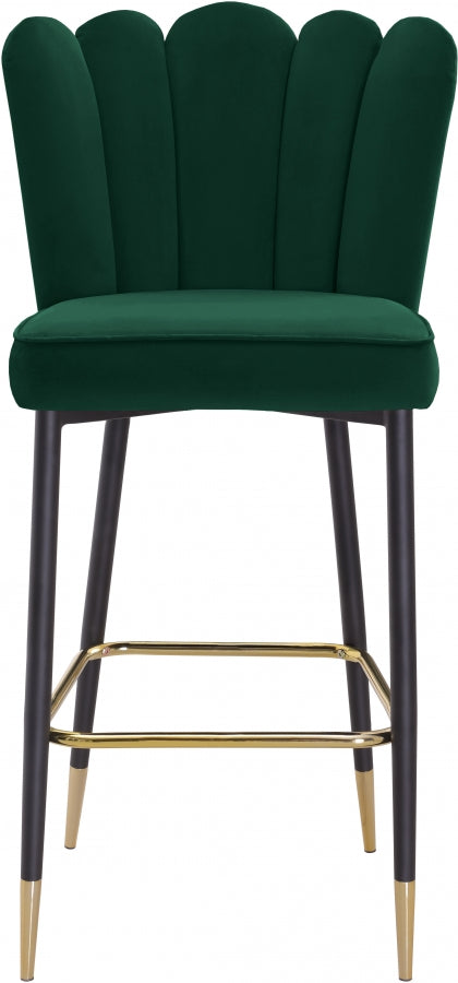 Lily Velvet Upholstered Bar Stool — 961-C - Green - 961Green-C alternate view 5