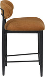 Riccio Performance Fabric Upholstered Counter Stool — 11049-C - Cognac - 11049Cognac-C alternate view 3