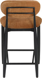 Riccio Performance Fabric Upholstered Counter Stool — 11049-C - Cognac - 11049Cognac-C alternate view 4