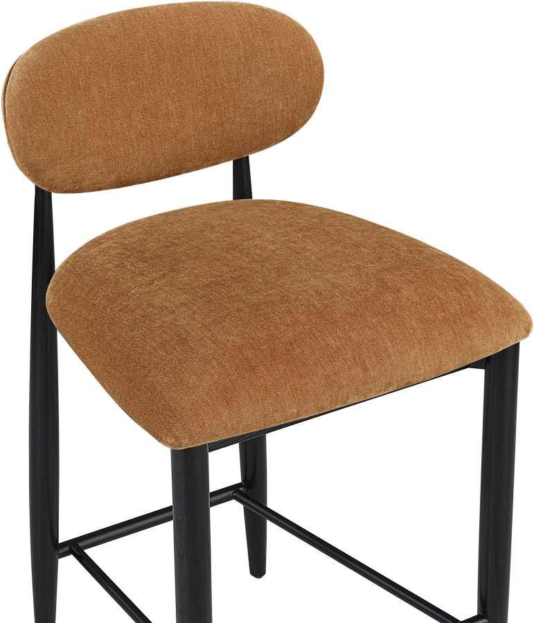 Riccio Performance Fabric Upholstered Counter Stool — 11049-C - Cognac - 11049Cognac-C alternate view 6