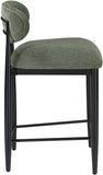 Riccio Performance Fabric Upholstered Counter Stool — 11049-C - Olive - 11049Olive-C alternate view 3
