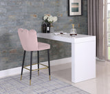 Lily Velvet Upholstered Bar Stool — 961-C - Pink - 961Pink-C alternate view 2