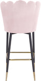 Lily Velvet Upholstered Bar Stool — 961-C - Pink - 961Pink-C alternate view 3