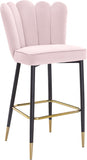 Lily Velvet Upholstered Bar Stool — 961-C - Pink - 961Pink-C