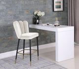 Lily Velvet Upholstered Bar Stool — 961-C - Cream - 961Cream-C alternate view 1