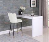 Lily Velvet Upholstered Bar Stool — 961-C - Cream - 961Cream-C alternate view 2