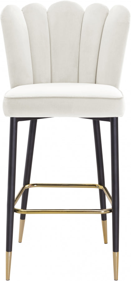 Lily Velvet Upholstered Bar Stool — 961-C - Cream - 961Cream-C alternate view 5