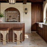 Bocceli Velvet Upholstered Counter Stool — 11057-C - Cognac - 11057Cognac-C alternate view 1
