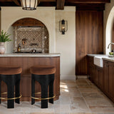 Bocceli Velvet Upholstered Counter Stool — 11058-C - Cognac - 11058Cognac-C alternate view 1