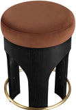 Bocceli Velvet Upholstered Counter Stool — 11058-C - Cognac - 11058Cognac-C alternate view 3