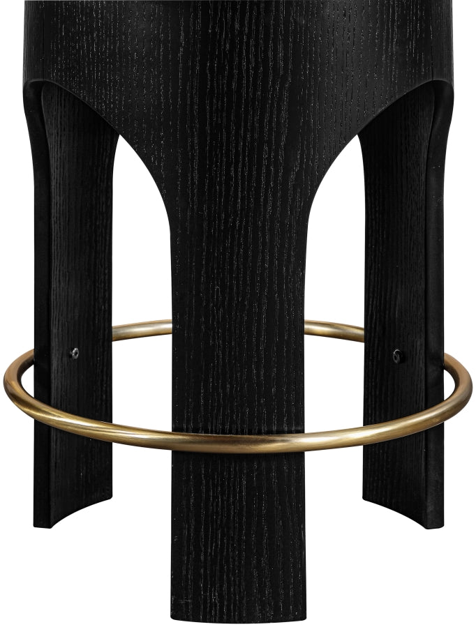 Bocceli Velvet Upholstered Counter Stool — 11058-C - Green - 11058Green-C alternate view 2