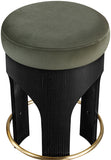 Bocceli Velvet Upholstered Counter Stool — 11058-C - Green - 11058Green-C alternate view 3