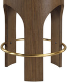 Bocceli Velvet Upholstered Counter Stool — 11059-C - Beige - 11059Beige-C alternate view 2