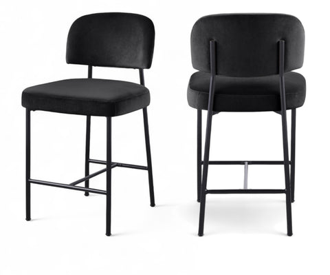 Zarelle Performance Fabric Upholstered Counter Stool — 88022-C (Set of 2)