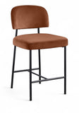 Zarelle Performance Fabric Upholstered Counter Stool — 88022-C - Cognac - 88022Cognac-C