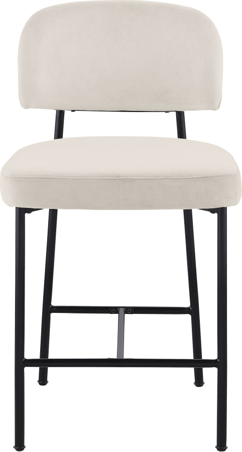 Zarelle Performance Fabric Upholstered Counter Stool — 88022-C - Cream - 88022Cream-C alternate view 2