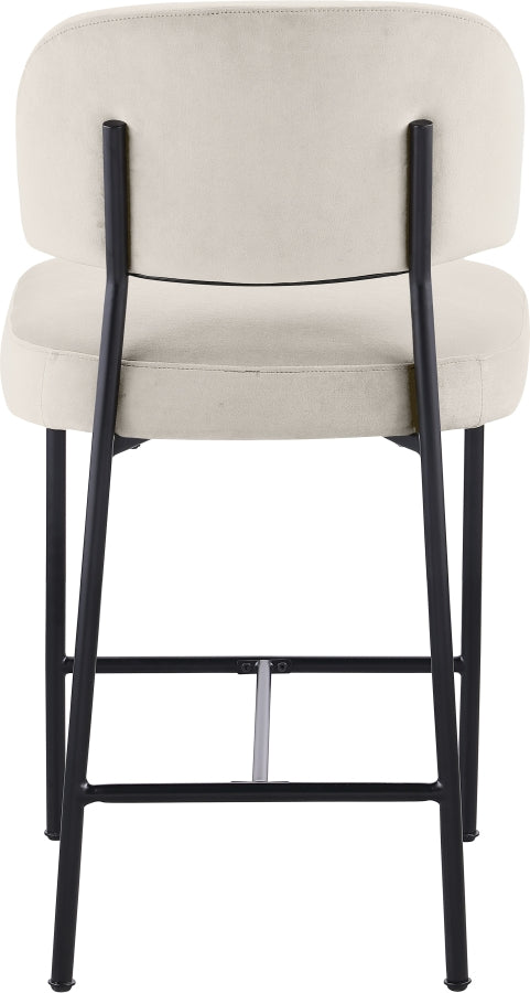Zarelle Performance Fabric Upholstered Counter Stool — 88022-C - Cream - 88022Cream-C alternate view 4