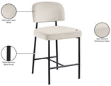 Zarelle Performance Fabric Upholstered Counter Stool — 88022-C - Cream - 88022Cream-C Infographic