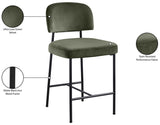 Zarelle Performance Fabric Upholstered Counter Stool — 88022-C - Green - 88022Green-C Infographic