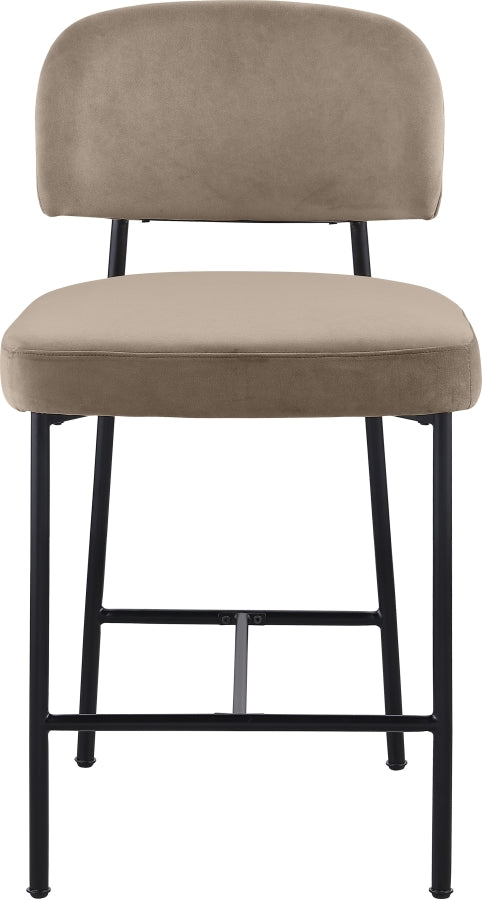 Zarelle Performance Fabric Upholstered Counter Stool — 88022-C - Taupe - 88022Taupe-C alternate view 2