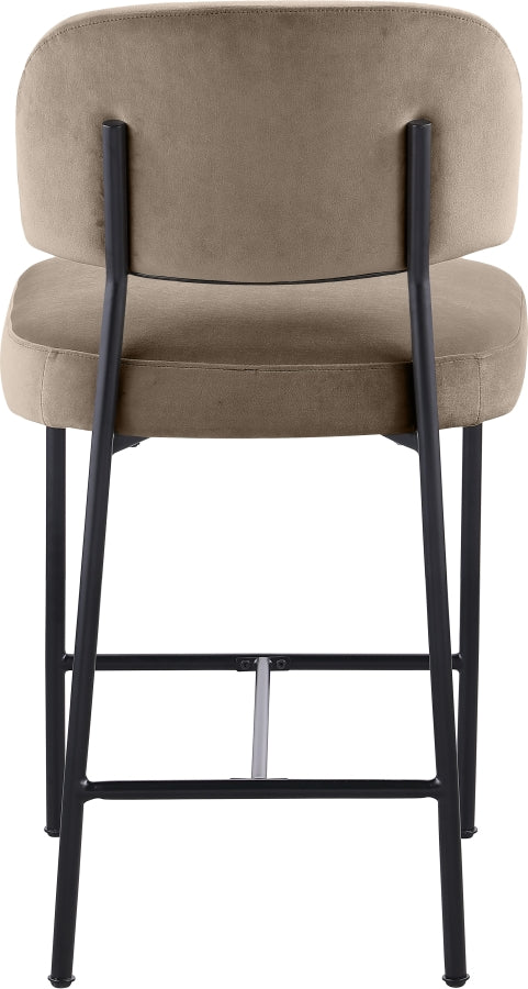 Zarelle Performance Fabric Upholstered Counter Stool — 88022-C - Taupe - 88022Taupe-C alternate view 4