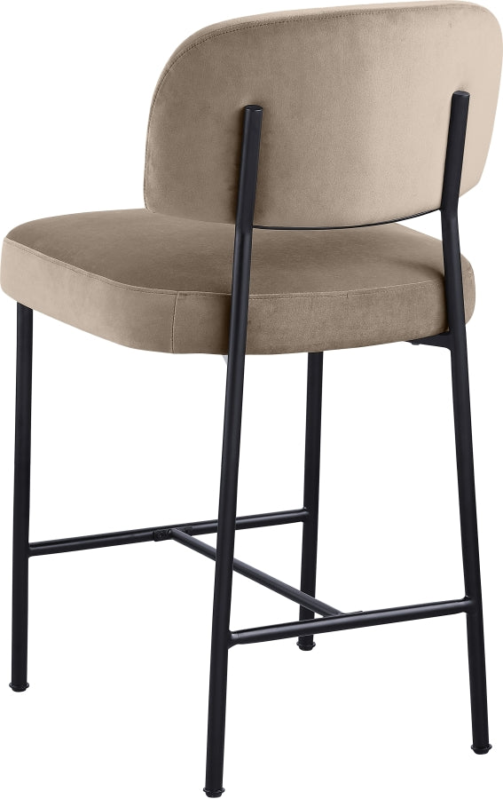 Zarelle Performance Fabric Upholstered Counter Stool — 88022-C - Taupe - 88022Taupe-C alternate view 5