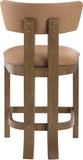 Lavrin Vegan Leather Upholstered Counter Stool — 88061-C - Cognac - 88061Cognac-C alternate view 4