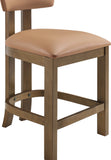 Lavrin Vegan Leather Upholstered Counter Stool — 88061-C - Cognac - 88061Cognac-C alternate view 5
