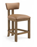 Lavrin Vegan Leather Upholstered Counter Stool — 88061-C - Cognac - 88061Cognac-C