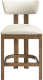 Lavrin Vegan Leather Upholstered Counter Stool — 88061-C - Cream - 88061Cream-C alternate view 2