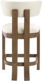 Lavrin Vegan Leather Upholstered Counter Stool — 88061-C - Cream - 88061Cream-C alternate view 4