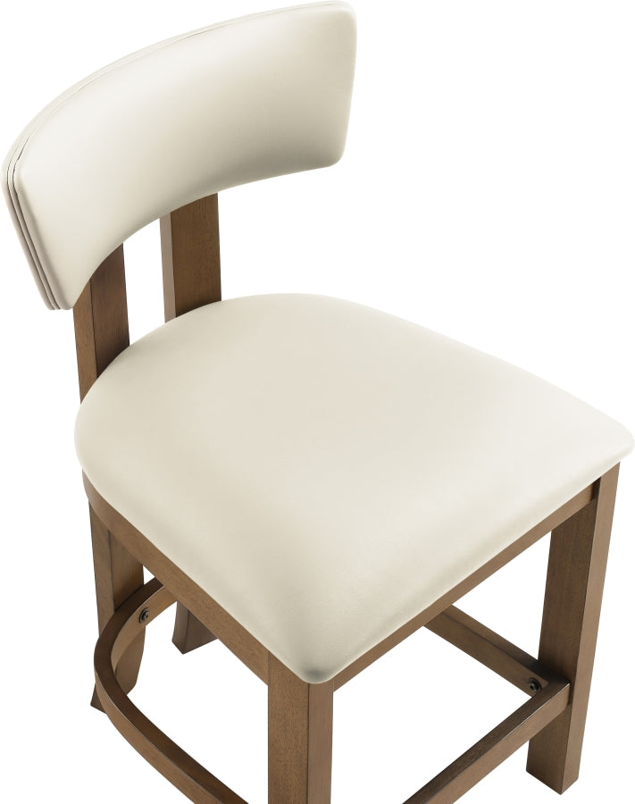 Lavrin Vegan Leather Upholstered Counter Stool — 88061-C - Cream - 88061Cream-C alternate view 6