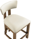 Lavrin Vegan Leather Upholstered Counter Stool — 88061-C - Cream - 88061Cream-C alternate view 6