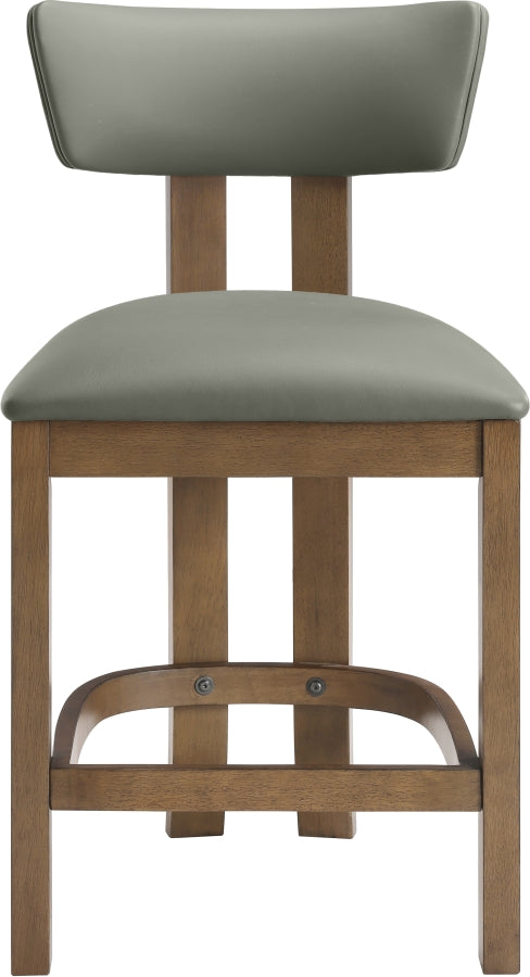 Lavrin Vegan Leather Upholstered Counter Stool — 88061-C - Olive - 88061Olive-C alternate view 2