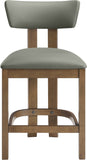 Lavrin Vegan Leather Upholstered Counter Stool — 88061-C - Olive - 88061Olive-C alternate view 2