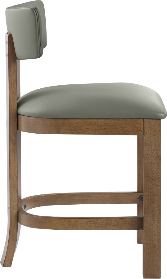 Lavrin Vegan Leather Upholstered Counter Stool — 88061-C - Olive - 88061Olive-C alternate view 3