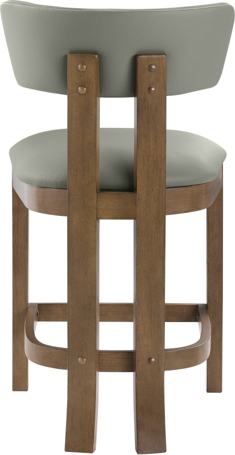 Lavrin Vegan Leather Upholstered Counter Stool — 88061-C - Olive - 88061Olive-C alternate view 4