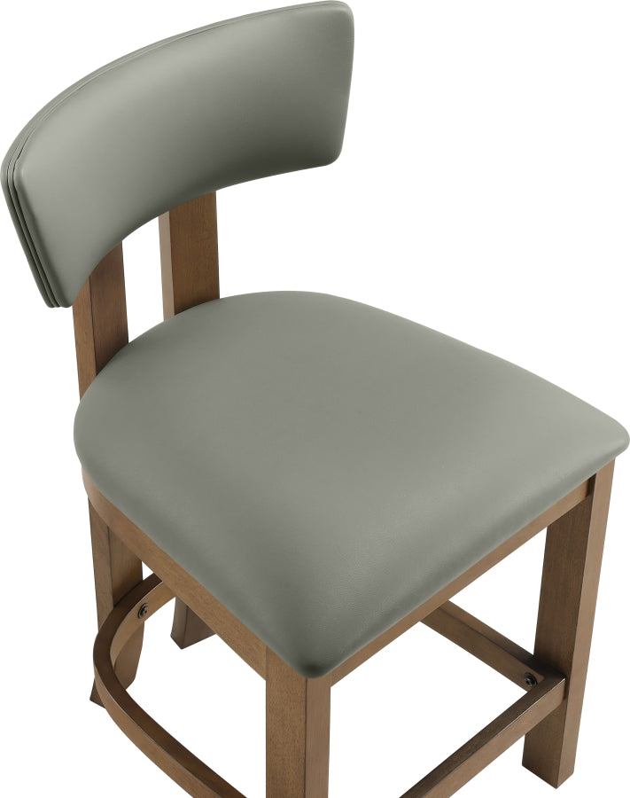 Lavrin Vegan Leather Upholstered Counter Stool — 88061-C - Olive - 88061Olive-C alternate view 6