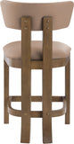 Lavrin Vegan Leather Upholstered Counter Stool — 88061-C - Tan - 88061Tan-C alternate view 4