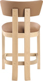 Lavrin Vegan Leather Upholstered Counter Stool — 88062-C - Cognac - 88062Cognac-C alternate view 3