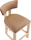 Lavrin Vegan Leather Upholstered Counter Stool — 88062-C - Cognac - 88062Cognac-C alternate view 5