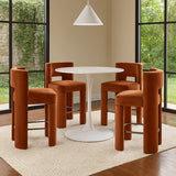 Zuno Velvet Performance Fabric Upholstered Counter Stool — 947 - Cognac - 947Cognac-C alternate view 1