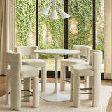 Zuno Velvet Performance Fabric Upholstered Counter Stool — 947 - Cream - 947Cream-C alternate view 1