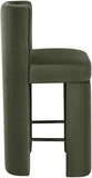Zuno Velvet Performance Fabric Upholstered Counter Stool — 947 - Green - 947Green-C alternate view 3